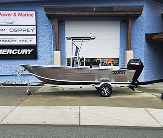 Welded Utility Boat  SWV18L  w/ Center Console & Welded T-Top