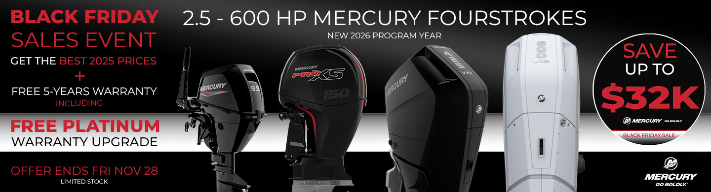 2.5 - 30 hp mercury fourstroke®